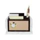 DW 2013 C Rectangle Wooden Pen Stand With Clock