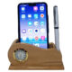 Wooden Mobile stand with Pen Stand