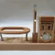 DW-1067 Wooden Mobile Stand With Calendar