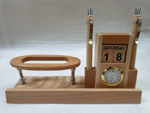 DW-1067 Wooden Mobile Stand With Calendar