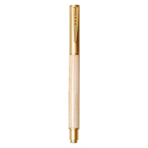 DW-163 Gold Wooden Roller Ball Pen