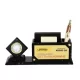 DW 2022 C Wooden Pen Stand With Analog Clock