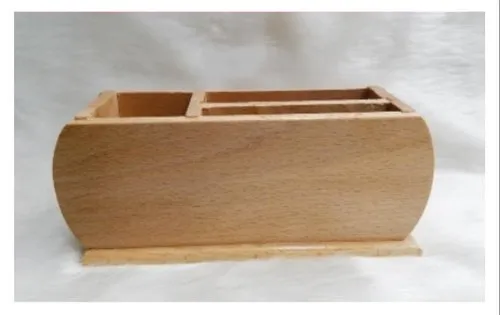 DW-2039-W-O Wooden Pen Stand