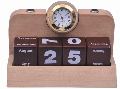 DW-5203 Wooden Table Top Calendar