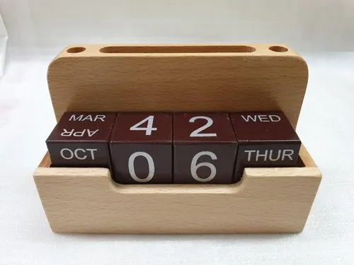 DW-5205 Perpetual Wooden Calendar