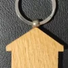 Key-21 Wooden House Keychain