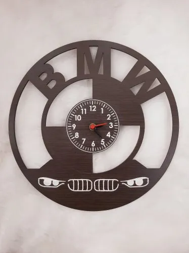 WD-12 BMW Wooden Wall Clock