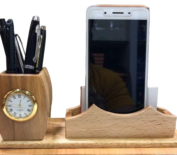 Wooden Pen Stand for Office